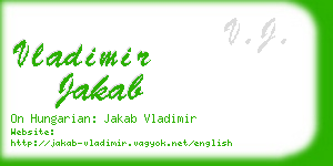 vladimir jakab business card